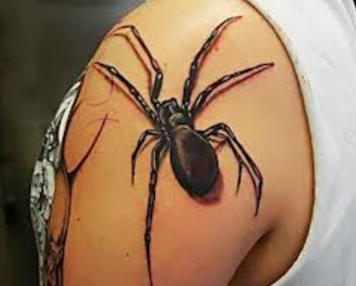 Tatuagem Realista de Aranha