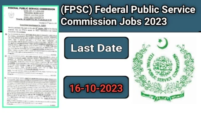 FPSC-Federal Public Service Commission Jobs 2023 – Advertisement No. 10/2023