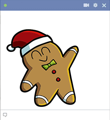 Happy Gingerbread Man Emoji