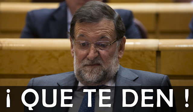 RAJOY, ADEMAS DE INDECENTE, PATÉTICO, SABE QUE NO SE LE QUIERE PERO NO SE VA.