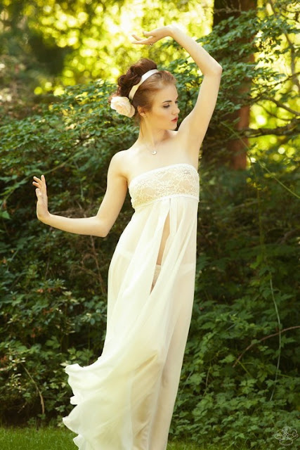 luxury lingerie cotton nightgown chemise wedding