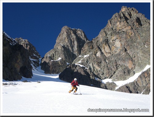 Circo Sur del Midi d'Ossau con esquis (Portalet, Pirineo Frances) (Isra) 7747