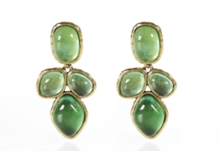oscar de la renta emerald earrings