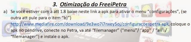 TUTORIAL DE OTIMIZAÇÃO DO FREEI PETRA HD 29-03-2015 IMAGEM 2