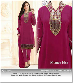 Busana Muslim Modern MONICA SET Bahan Ceruti