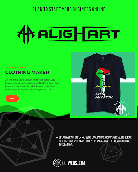 Alighart - Jasa Konveksi Website - Jasa Bikin Website