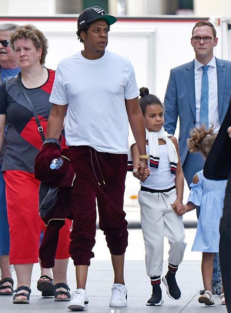 Jay Z enjoys a day at the park with Blue Ivy in Berlin (photos)