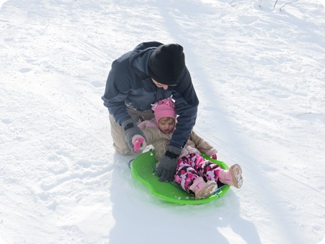 Sledding at Old Powderhorn