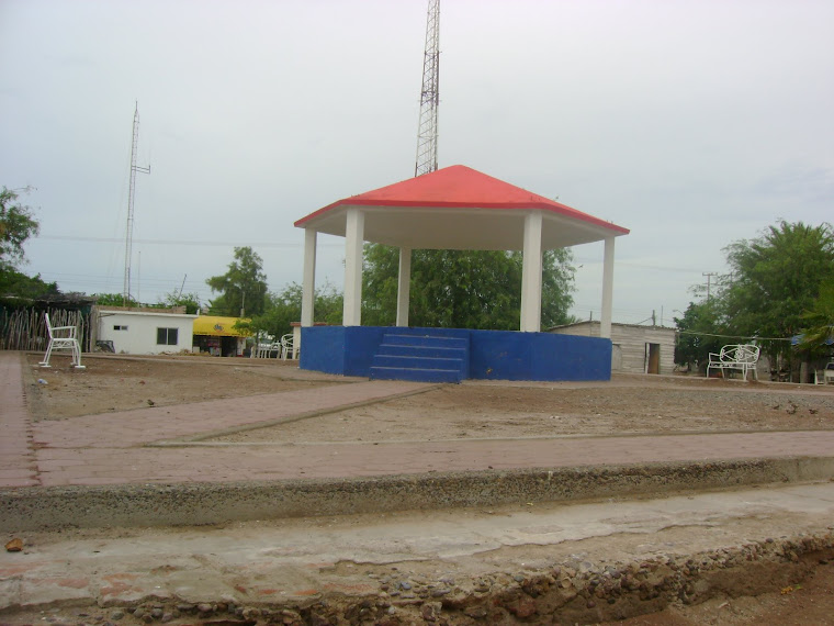 Vistosa plazuela de Paredones, municipio de Vicam, Sonora