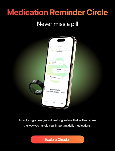 Discover the Ultimate Health Companion: The Circular Smart Ring Medication Reminder