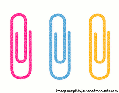 dibujos de clips  Clips para imprimir