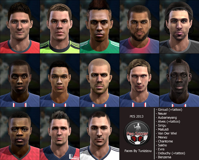 Mega Facepack com 13 Faces - PES 2013