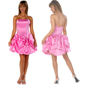 Short wedding dresses are amazing and sweet pink