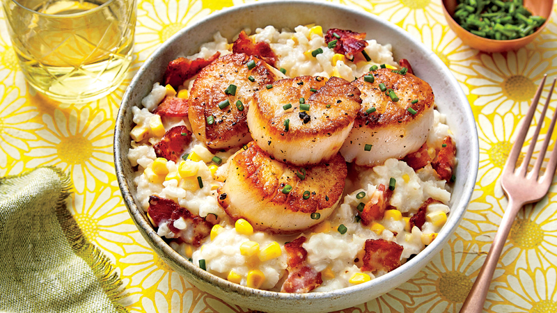 Creamy Rice with Scallops