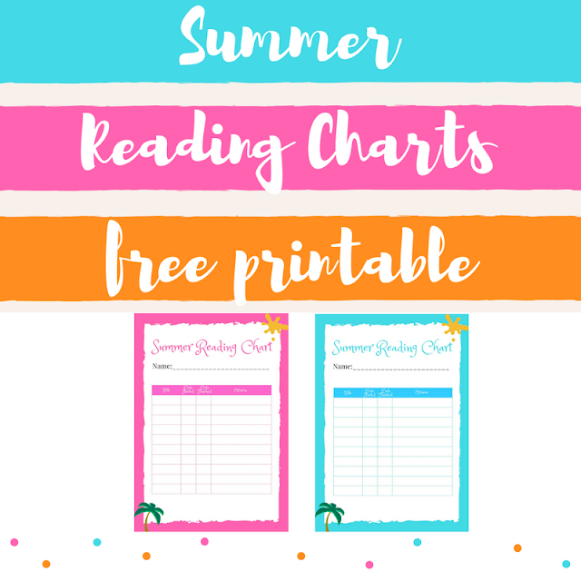 Summer Reading Charts for Kids - free printable