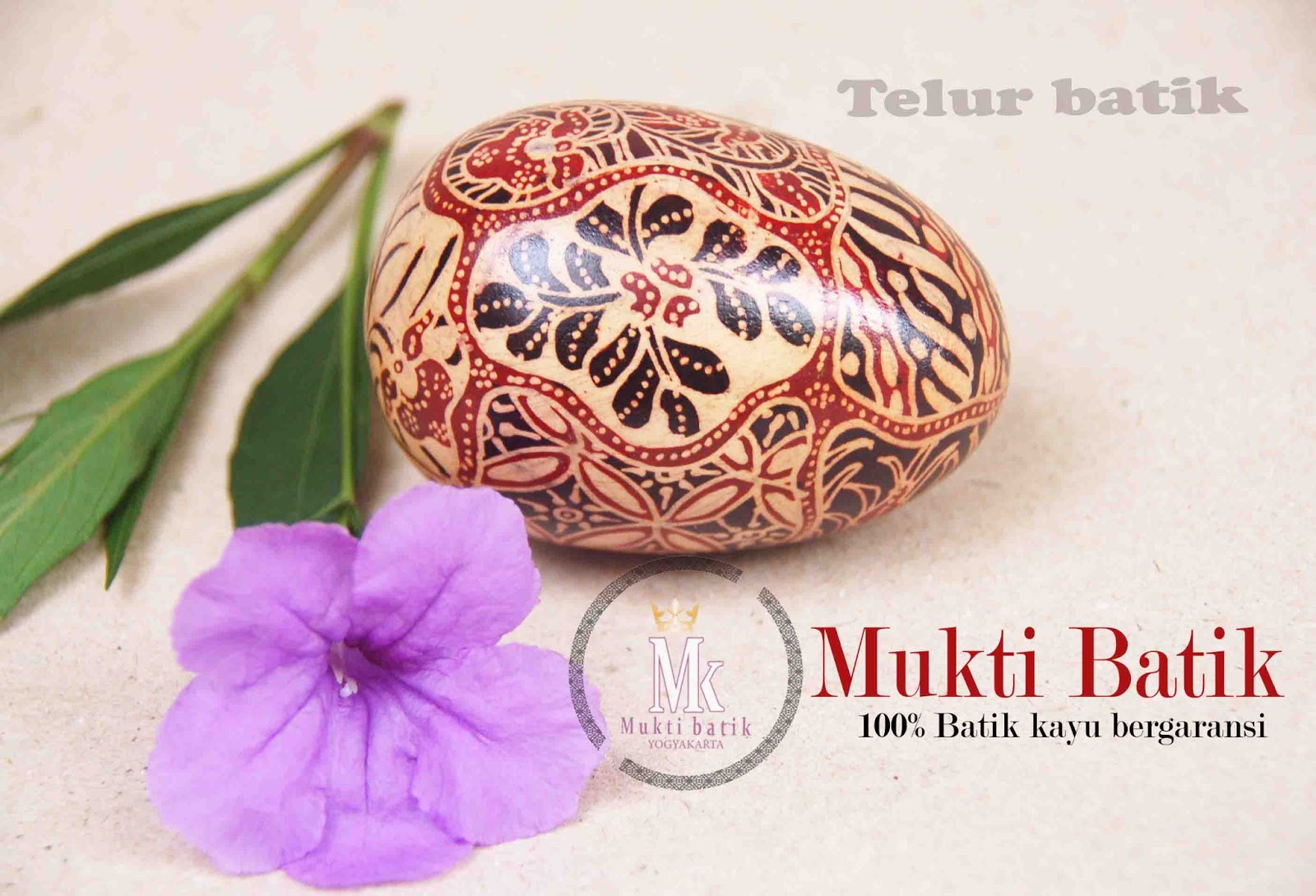 Telur kayu  batik Mukti Batik