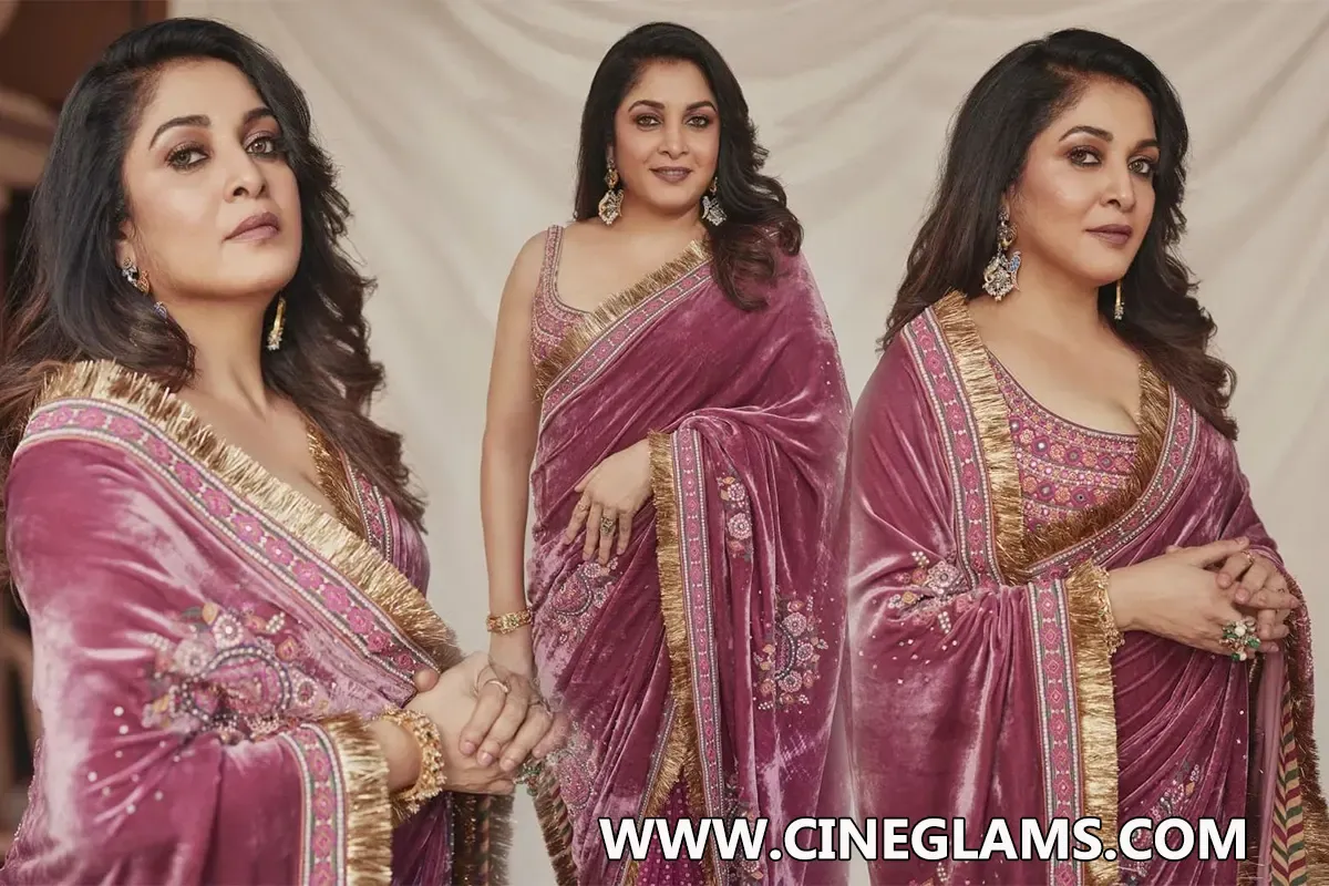 Actress Ramya Krishnan Gorgeous Looks in Saree Pics