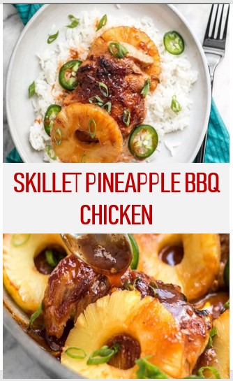 SKILLET PINEAPPLE BBQ CHICKEN