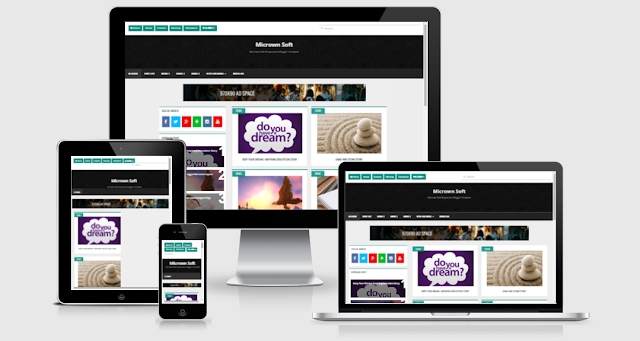 Micrown Soft Grid Responsive Blogger Template