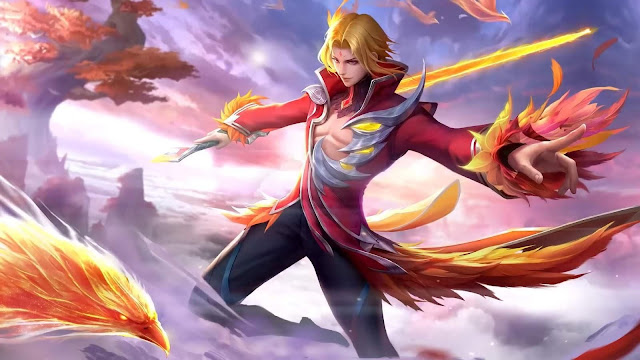 wallpaper ling fiery dance mobile legends