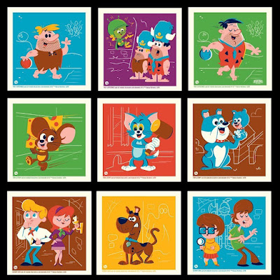 Hanna-Barbera 4”x4” Screen Print Series by Dave Perillo x Plush Art Club