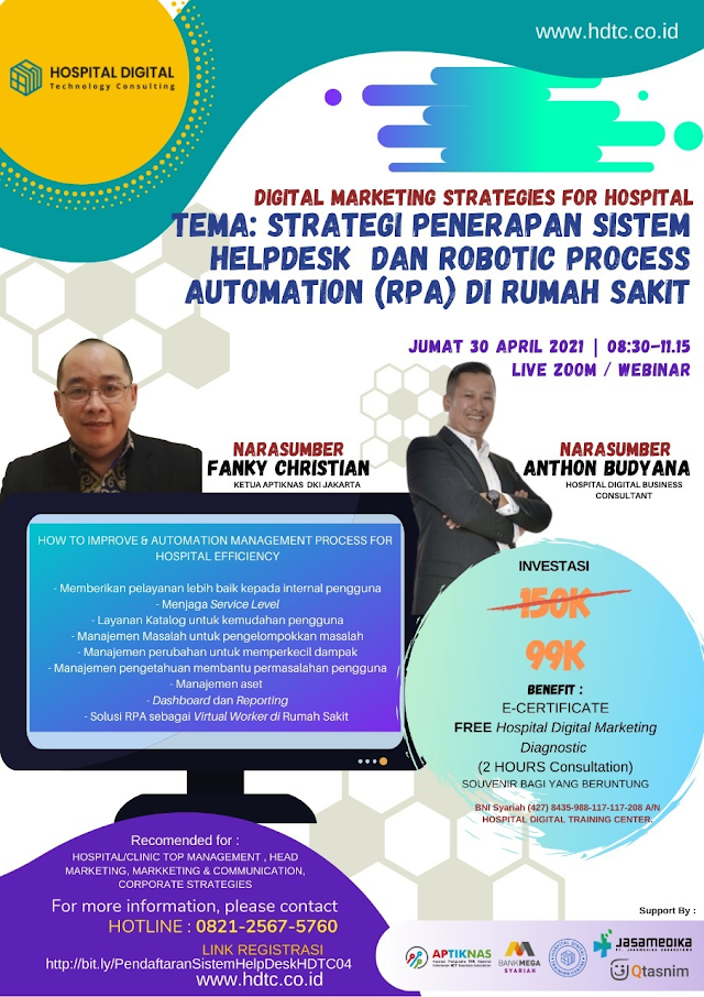 Strategi Penerapan Sistem Helpdesk dan Robotic Process Automation (RPA) di Rumah Sakit