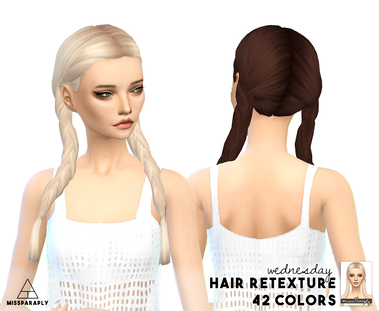 tumblr xurbansimsx hairstylegalleries.com  The Sims Braid 4