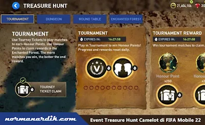 Event Treasure Hunt Camelot FIFA Mobile