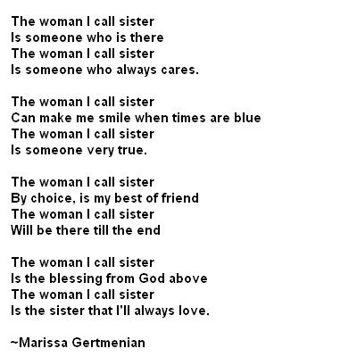 i love you sister poems. i love you sister poems