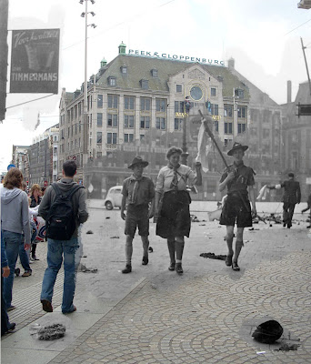 Saat Foto Kenangan Perang Dunia II Disatukan Dengan Jaman Modern
