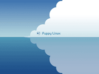 puppy linux wallpaper clouds