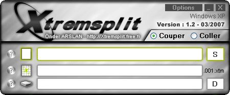 Découpez et recollez vos fichiers avec Xtremsplit