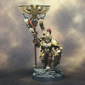 WIP Adeptus Custodes or Custodian Guard banner bearer gallery shot front