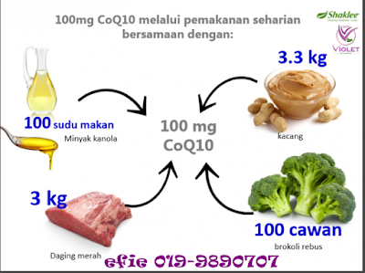 coq10 dalam makanan