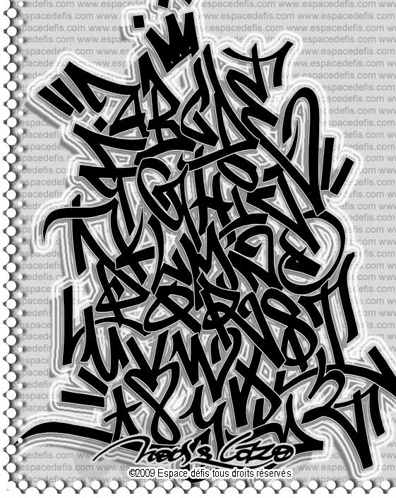 graffiti alphabet letters