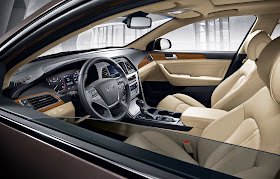 Interior view of 2015 Hyundai Sonata