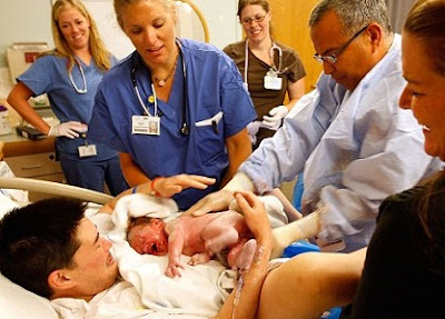 pregnant man gives birth to baby