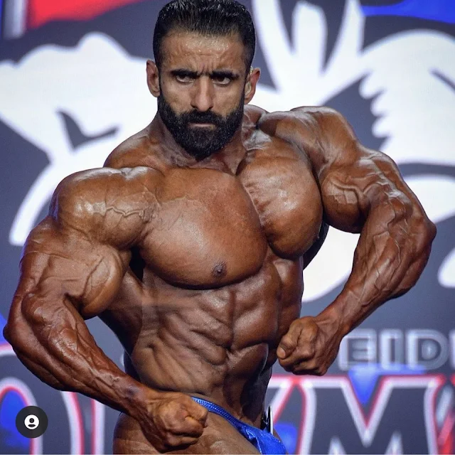 The Iranian bodybuilder Hadi Choopan in Mr Olympia 2020