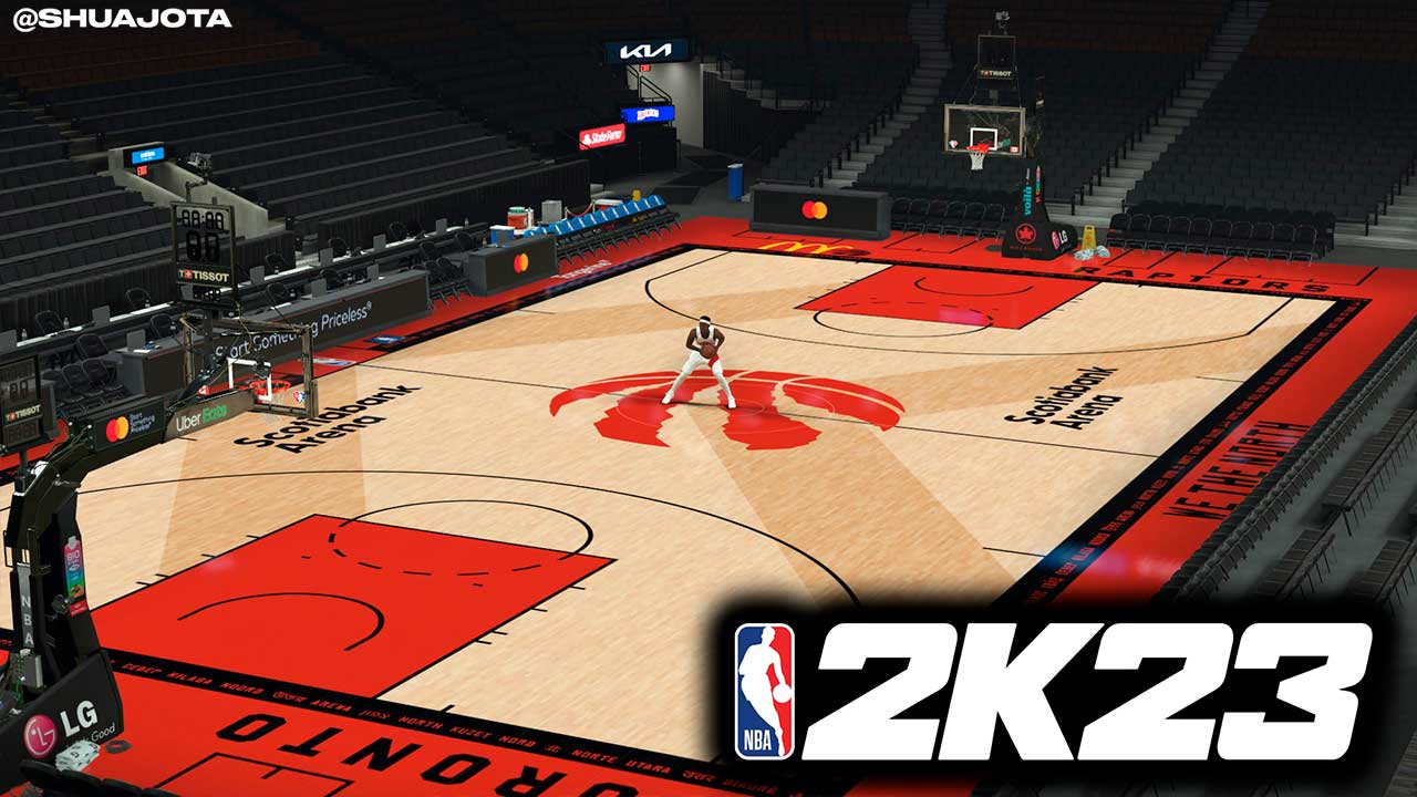 NBA 2K13 Toronto Raptors Court Patch 