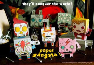 Paper Gangsta Paper Toys