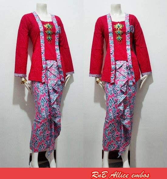 Model Baju  Batik  Alice Emboss Batik  Bagoes Solo