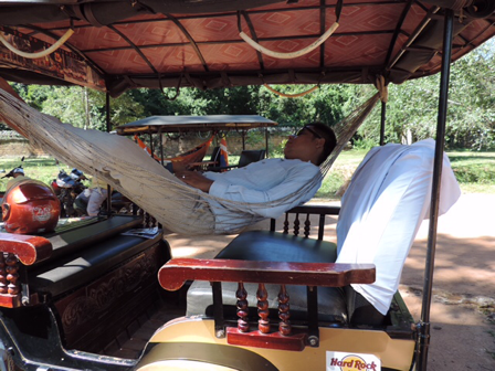 Cambodja tuk-tuk chauffeur