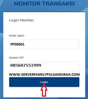 cara login di web report family pulsa