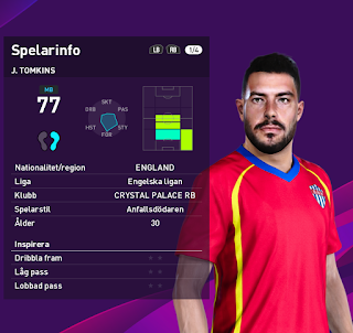 PES 2020 Faces James Tomkins by Random Facemaker