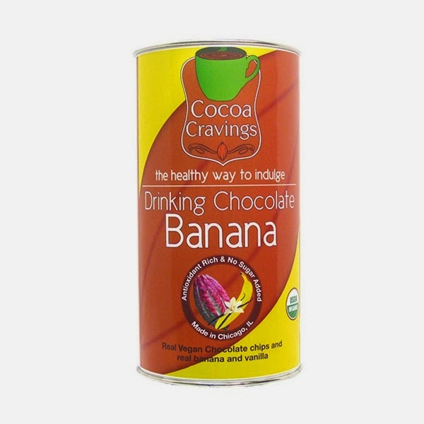 organic drinking chocolate - banana