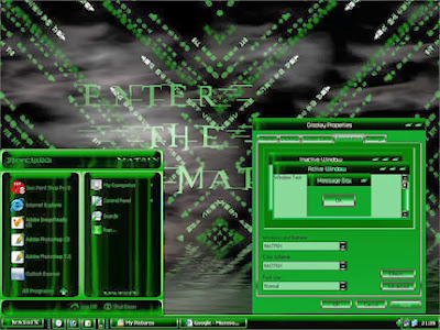 Cool Matrix Theme For Windows XP Download Free