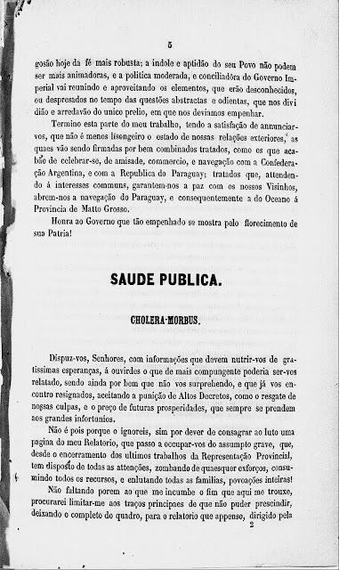 Fato Histórico - A epidemia de Cólera no Rio Vermelho em 1855 e 1856