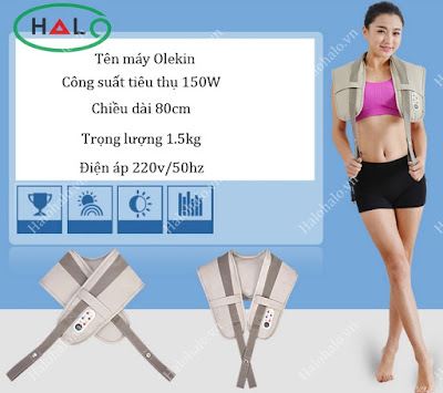 Máy massage giảm đau vai cổ lưng Olekin