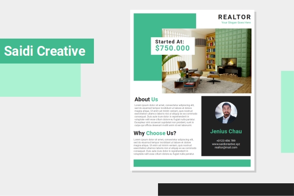 Free Realtor Flyer Template Word Document File