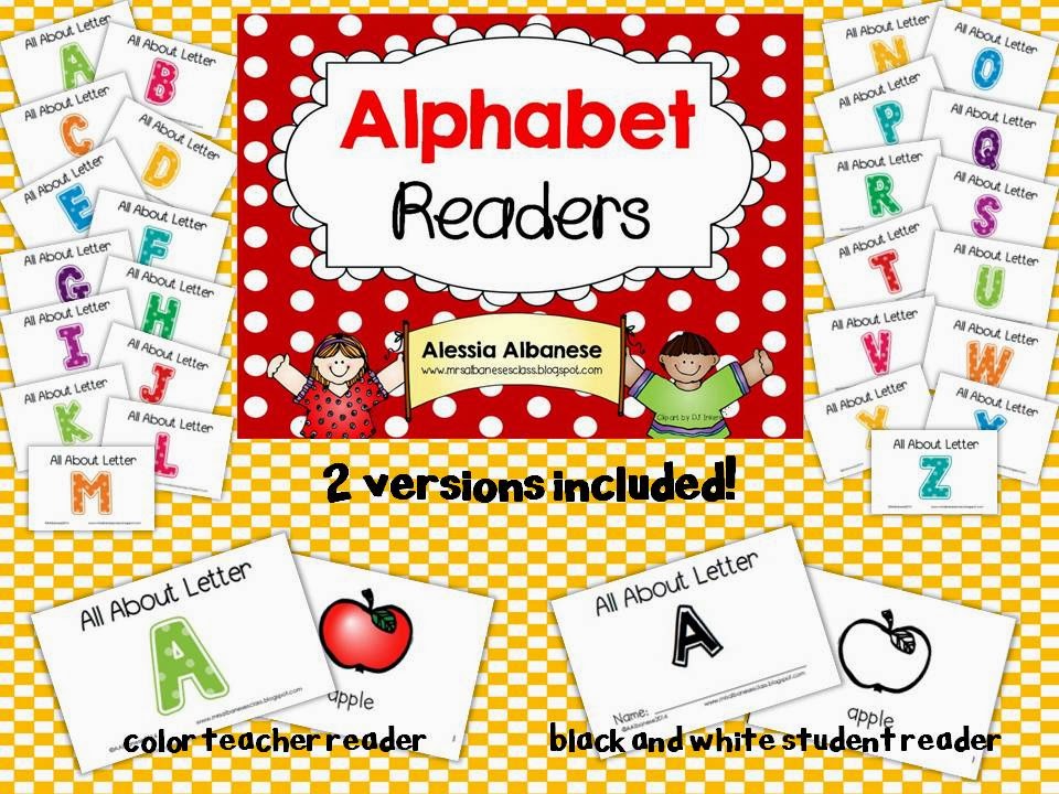 http://www.teacherspayteachers.com/Product/Alphabet-Readers-1065673